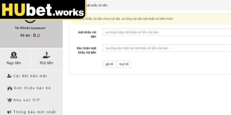 Điều kiện rút tiền Hubet anh em nên biết 